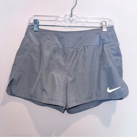 Nike Pants - Nike Dri Fit Gray Running Shorts with Lining Size Medium